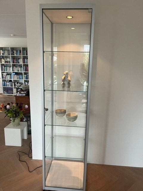 Glazen vitrine kast, Huis en Inrichting, Ophalen, 50 tot 100 cm, Glas, Modern