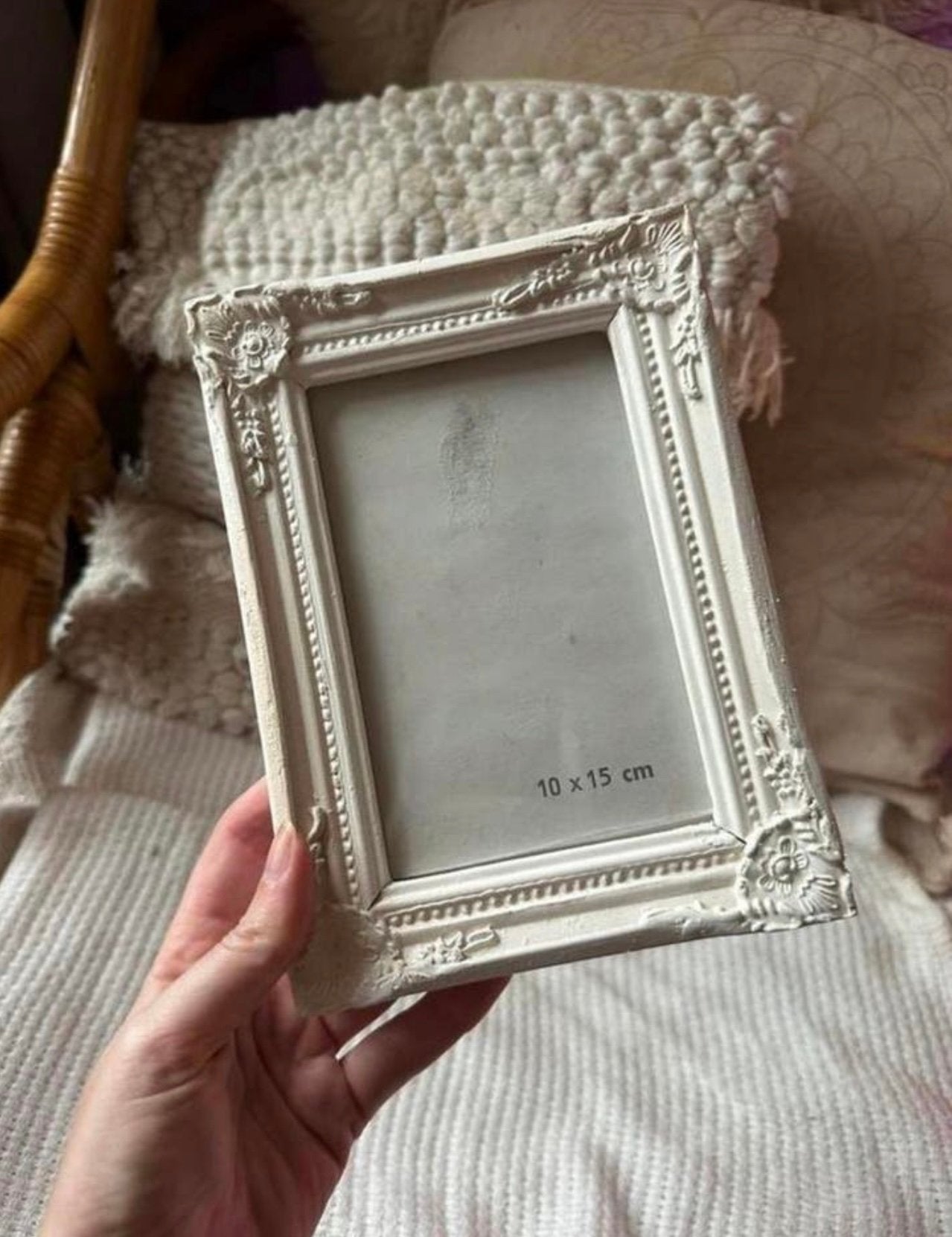 Landelijk brocante fotolijst - formaat voor 10 x 15 cm, Ophalen of Verzenden, Zo goed als nieuw, Fotolijst