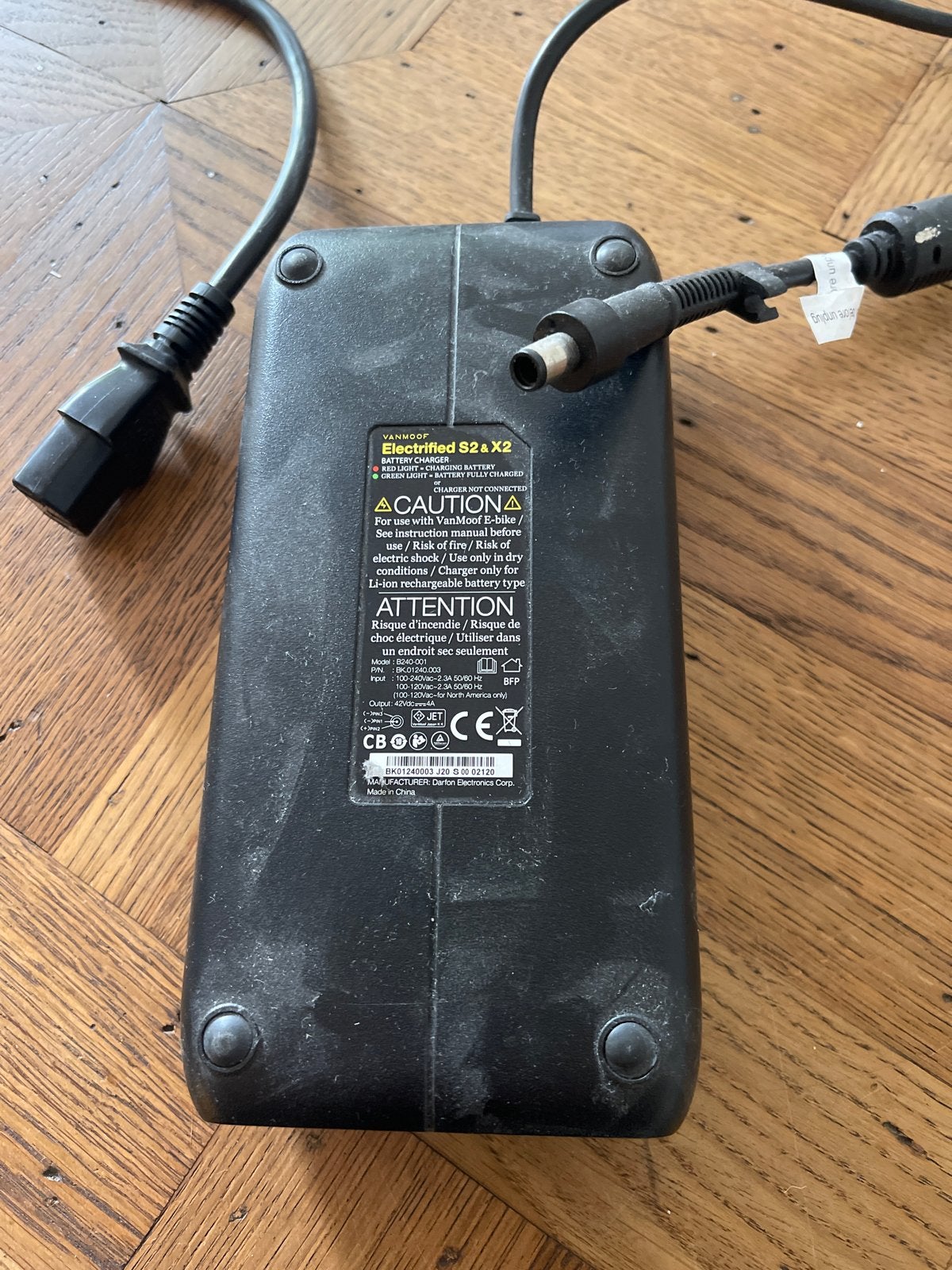 Lader voor VanMoof S2 & X2 E-bike, Gebruikt