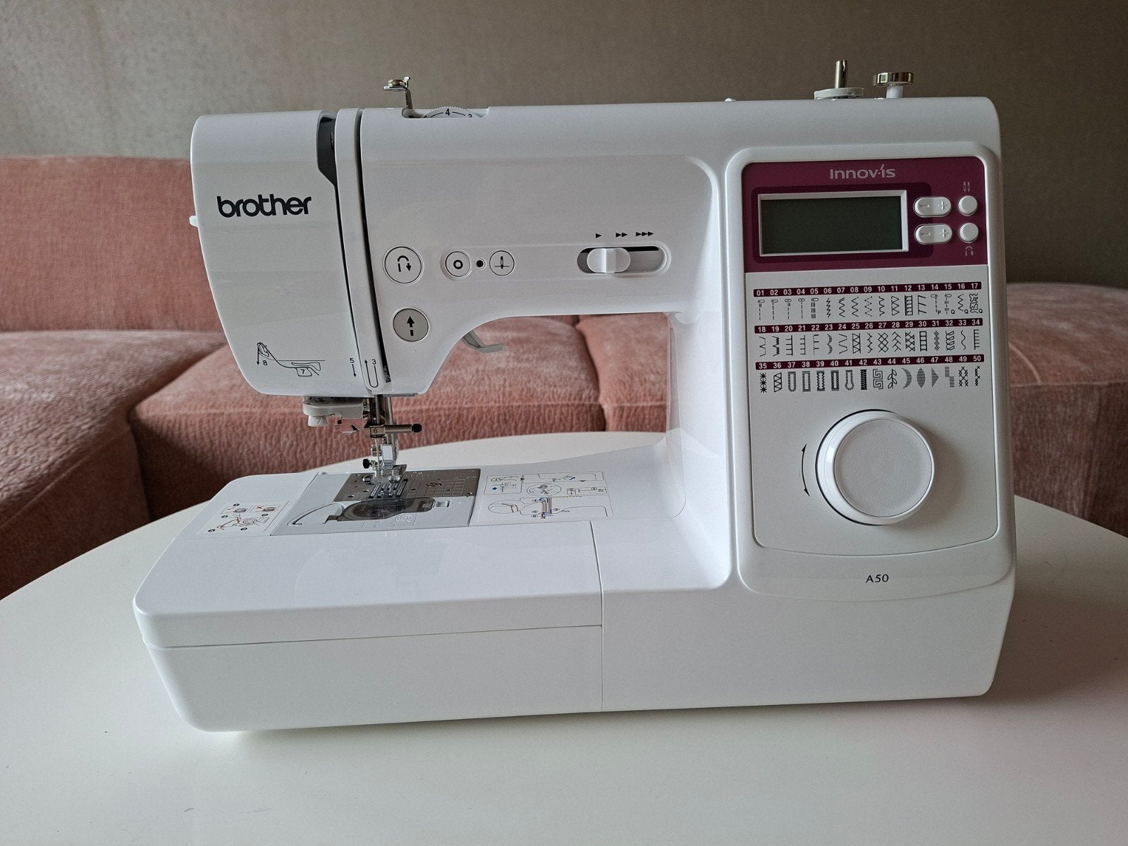 Brother innov-is a50 naaimachine, Hobby en Vrije tijd, Ophalen of Verzenden, Zo goed als nieuw, Naaimachine, Brother
