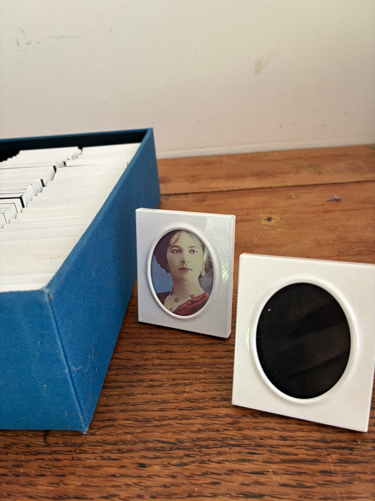 Mini fotolijstjes metaal glas karton, Ophalen of Verzenden, Zo goed als nieuw
