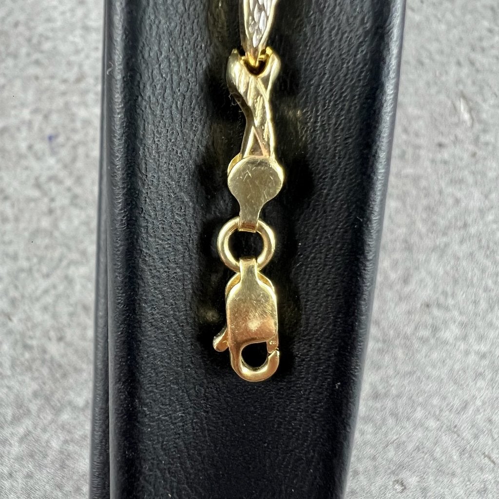 Gouden Armband | 14k | 3,5g | fantasieband | 19cm | 416543, Sieraden, Tassen en Uiterlijk, Ophalen of Verzenden, Gebruikt, Goud