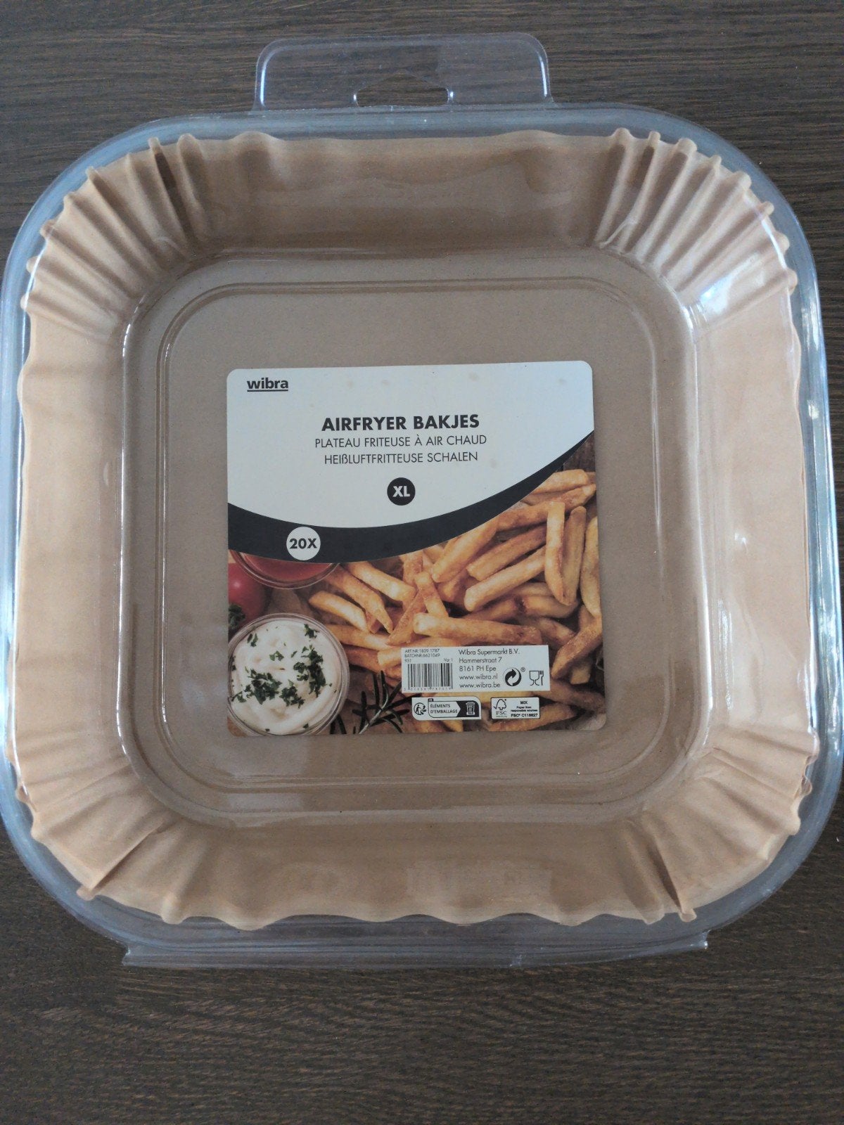 Wibra Airfryer Bakjes XL - 20 stuks, Ophalen of Verzenden, Nieuw, Airfryer XL