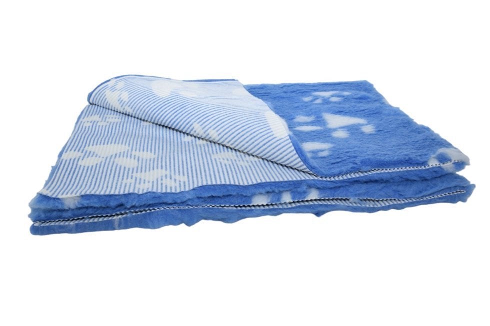 Vetbed blauw met witte poot 100x150cm, Dieren en Toebehoren, Ophalen of Verzenden, Overige