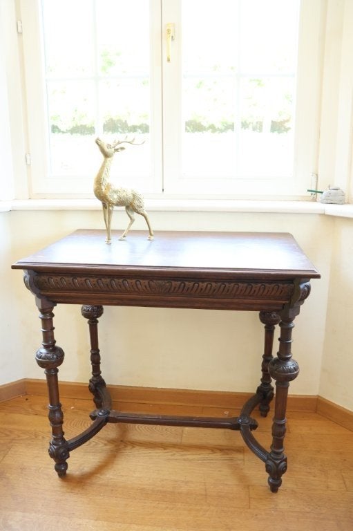 Antieke houten tafel, Ophalen