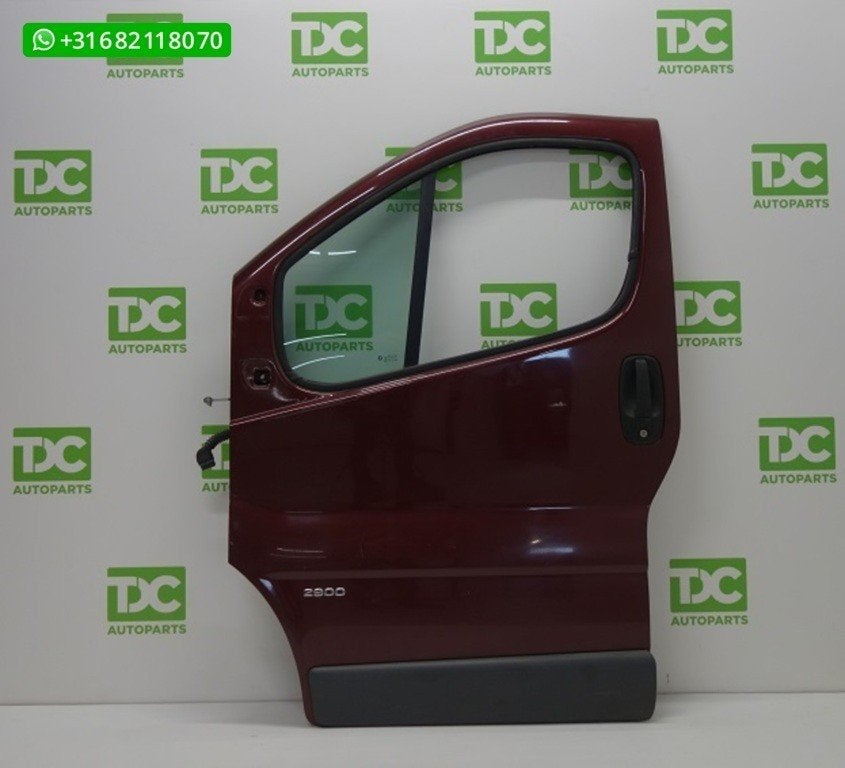 Opel Vivaro bestel A ('01-'14) Voordeur links bordeaux rood, Gebruikt, Deur, Ophalen of Verzenden, Opel