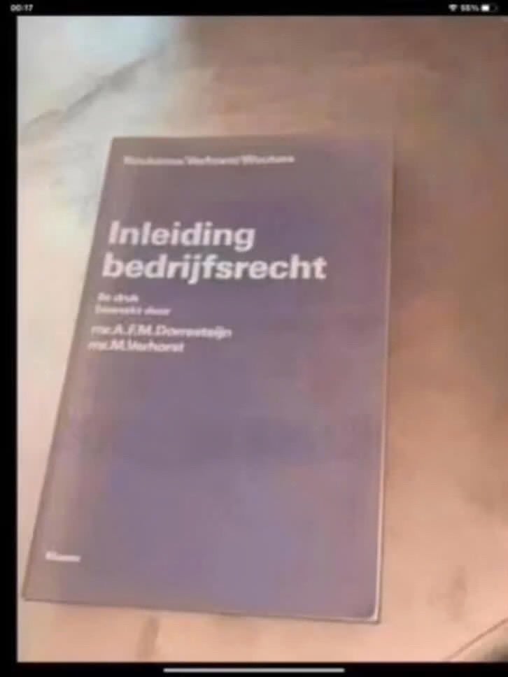 Inleiding Bedrijfsrecht - A.J.M. Dorresteijn & M.M. Verhorst, Gelezen, A.J.M. Dorresteijn, M.M. Verhorst, Gamma, HBO