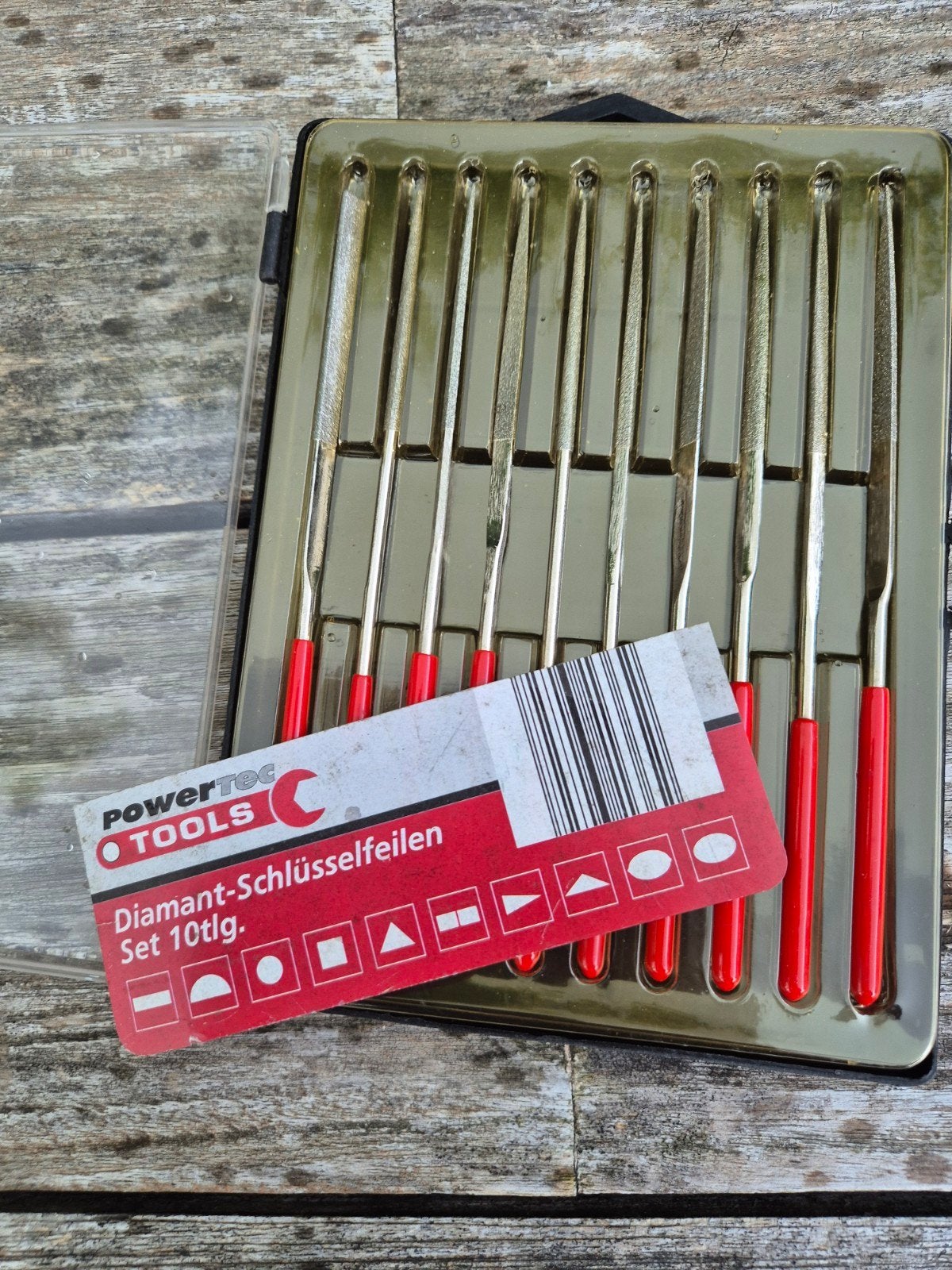 POWERTEC TOOLS Diamant-Schlüsselfeilen Set 10-delig, Ophalen of Verzenden, Nieuw, Vijl/Rasp, Overige merken