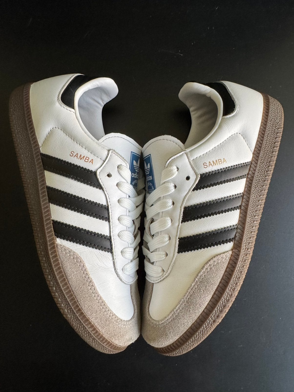 Adidas samba, echt leer maat 38, Wit, Ophalen of Verzenden, Sneakers of Gympen, Zo goed als nieuw