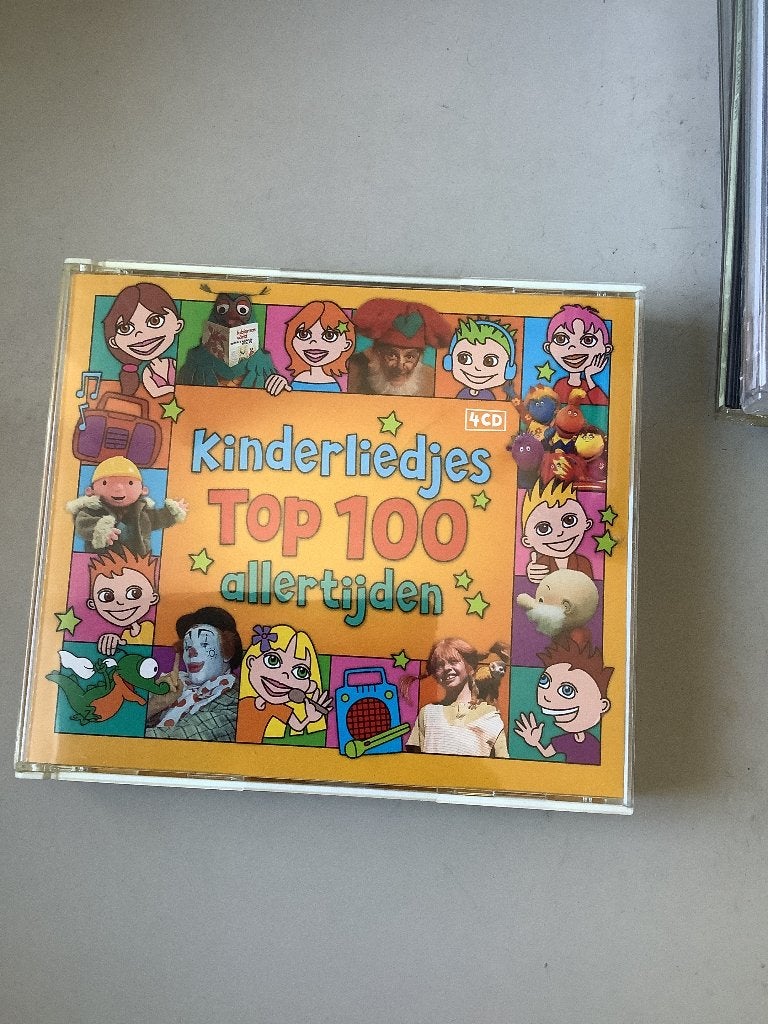 Kinderliedjes top 100 allertijden (4 cd’s) (zeldzaam), Verzenden, Zo goed als nieuw, Levenslied of Smartlap