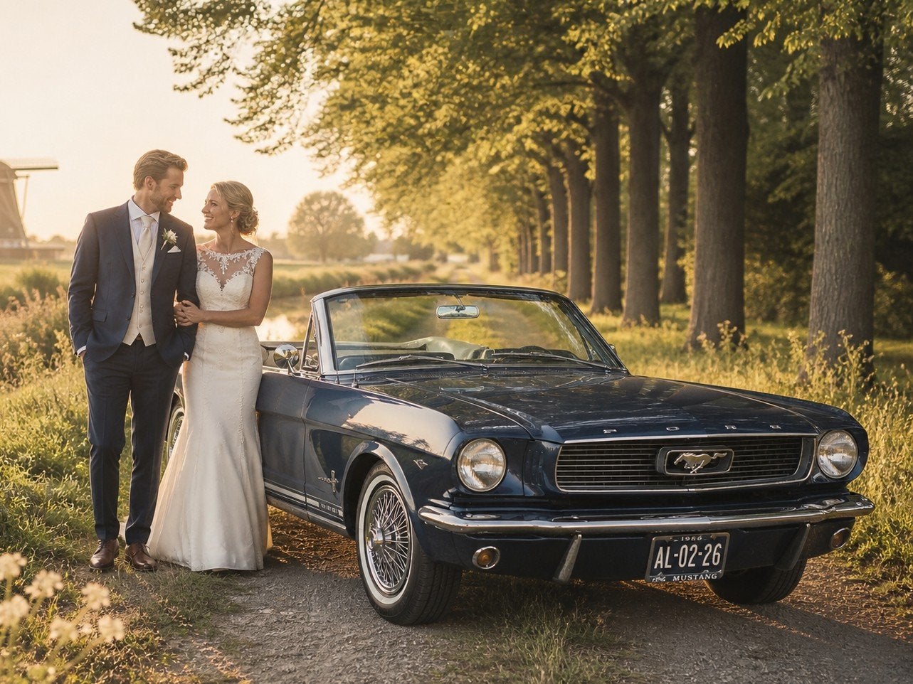 Ford Mustang trouw auto huren - zelf rijden, Ophalen