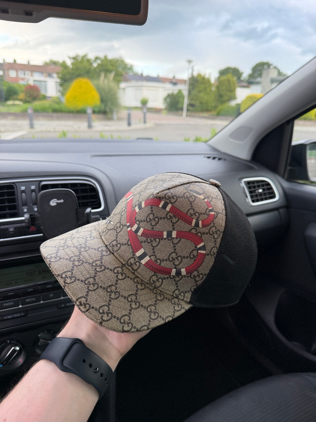 Gucci pet slang, Kleding | Heren, Hoeden en Petten, Ophalen of Verzenden, Gedragen, Pet