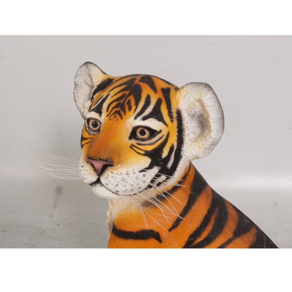 Tiger Cub Sitting – Tijger beeld Hoogte 53 cm, Ophalen, Nieuw, Overige typen