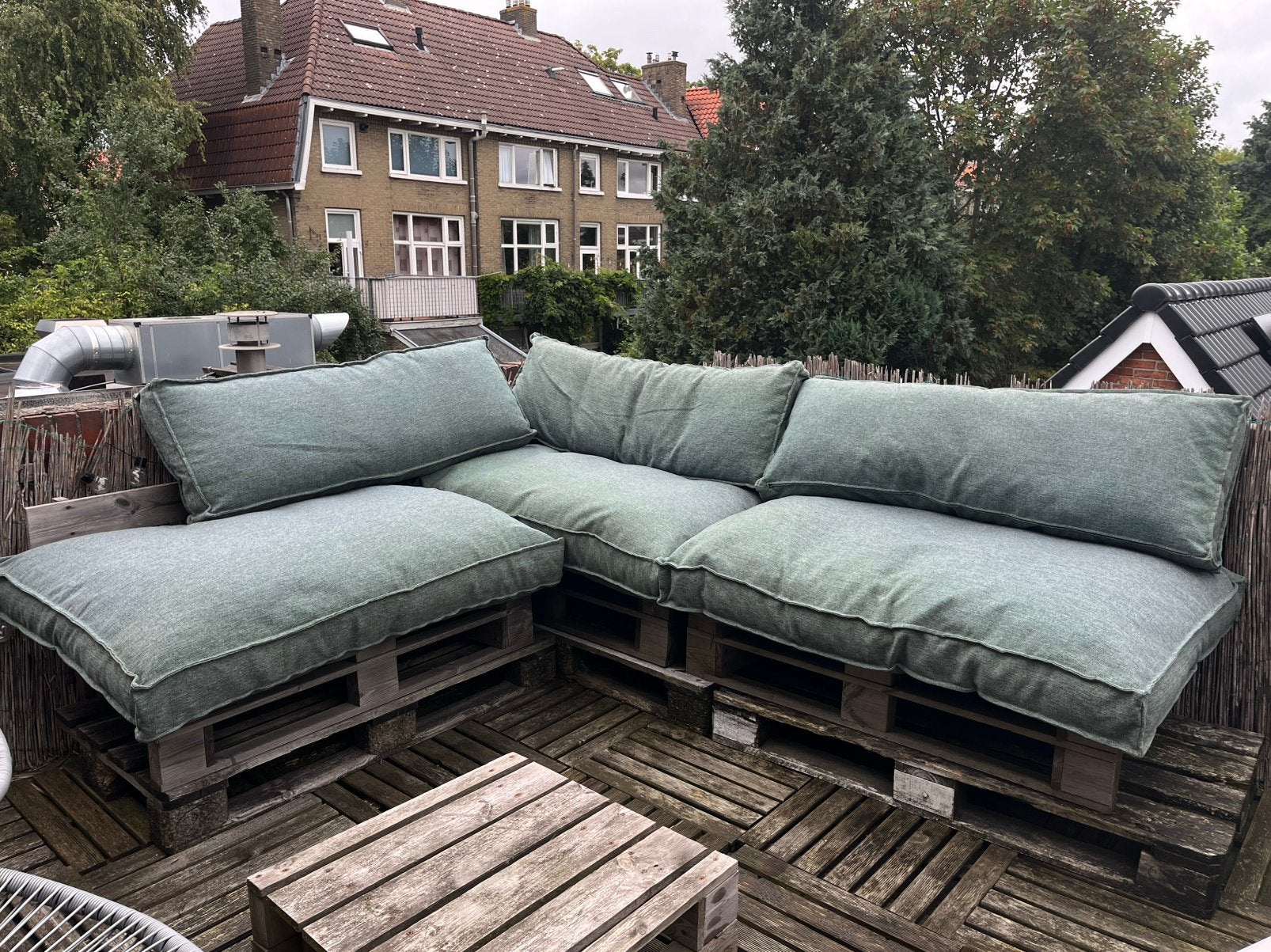 Set palletkussens groen Karwei, Ophalen, Zo goed als nieuw