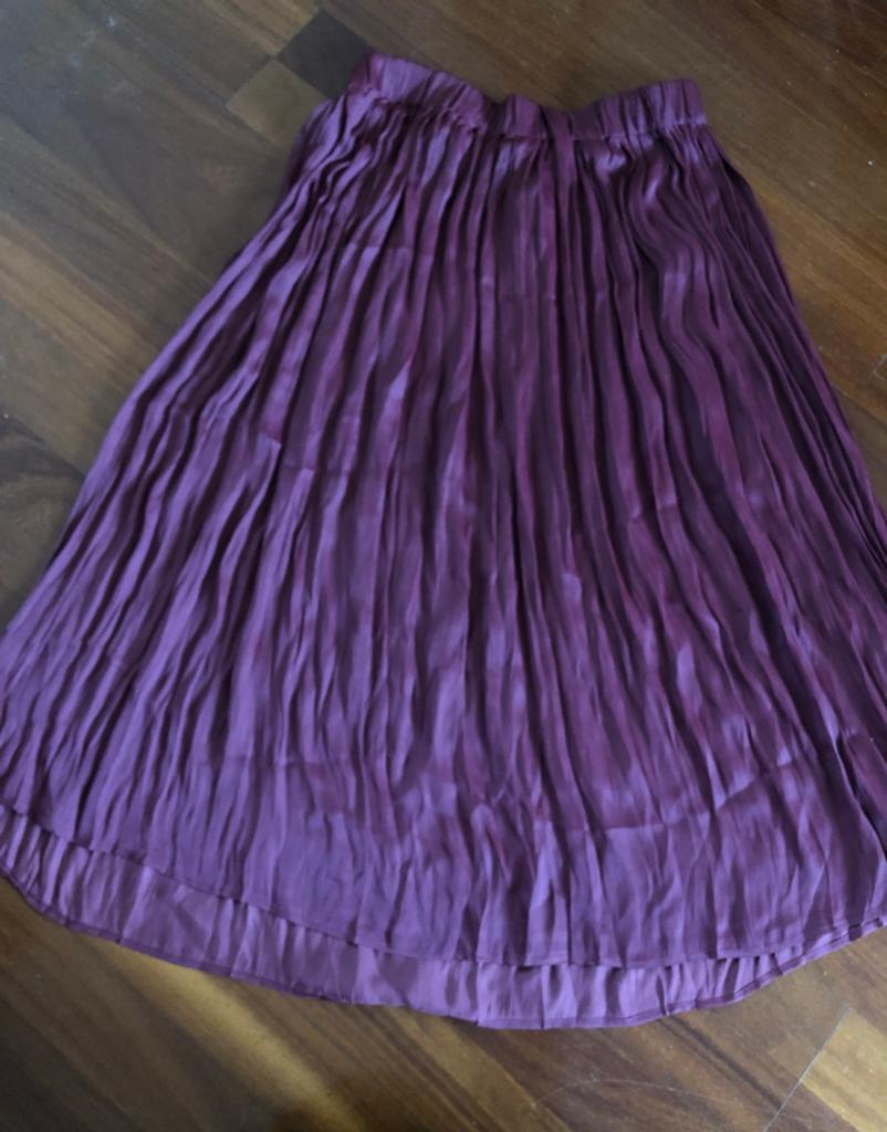 Plisse rok - bordeaux rood/ wijn rood - nieuw - 40, Kleding | Dames, Rokken, Maat 38/40 (M), Verzenden, Nieuw, Rood