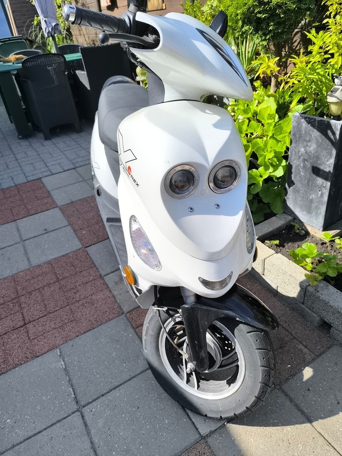 Rex Moto Scooter - Wit, Weinig kilometers, Ophalen, Gebruikt, Benzine, Overige merken
