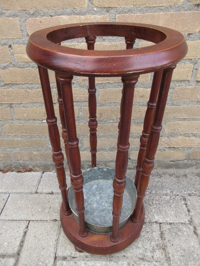 Antieke houten paraplubak, Ophalen of Verzenden, Gebruikt, Hout