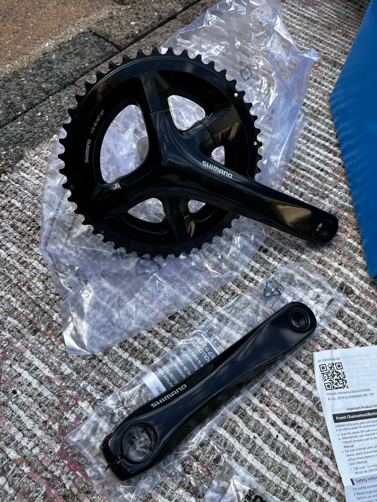 Shimano FC-RS510 Crankstel 2x11s 46-36T 170mm NIEUW!, Nieuw, Aluminium, Racefiets, Ophalen