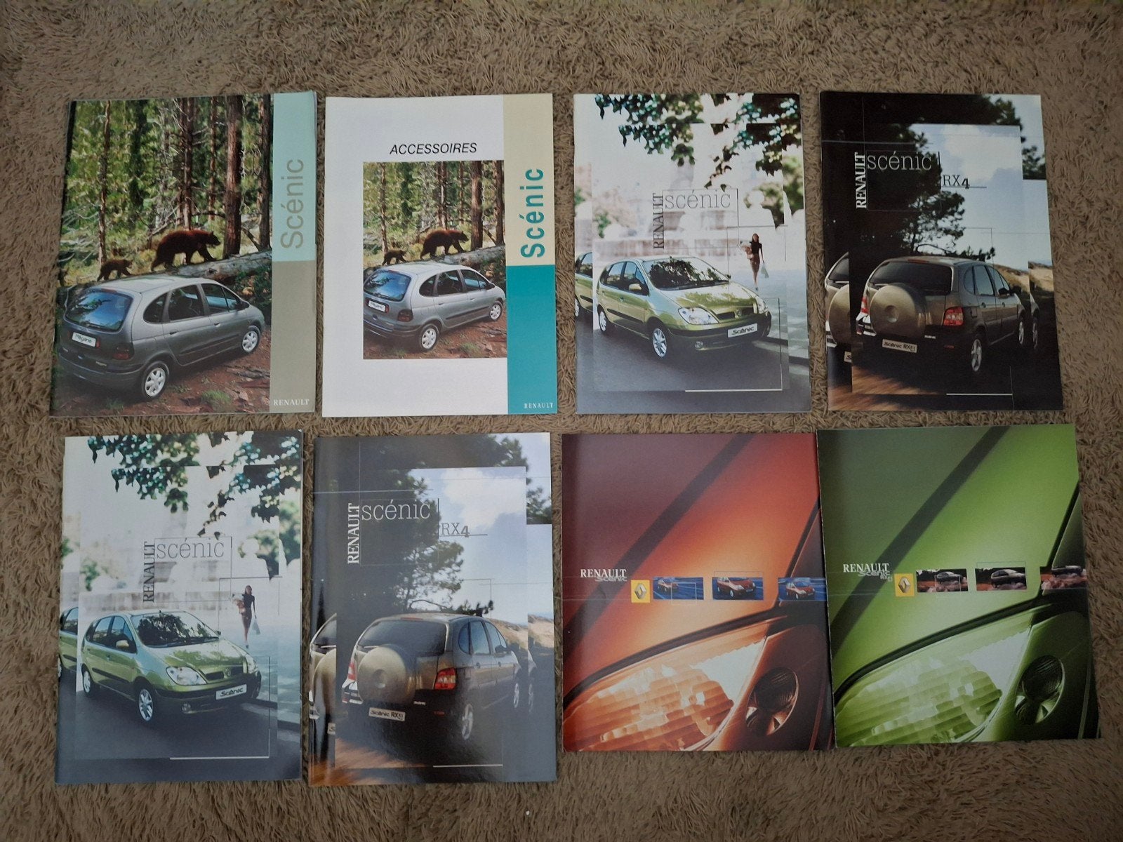lot autofolders Renault Scenic 1e generatie, Boeken, Auto's | Folders en Tijdschriften, Verzenden, Renault