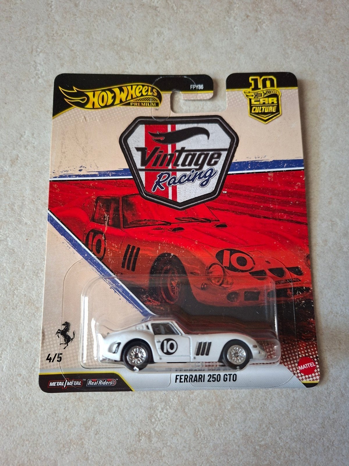 Hot Wheels Premium Ferrari 250 GTO Vintage Racing, Ophalen of Verzenden, Nieuw, Auto