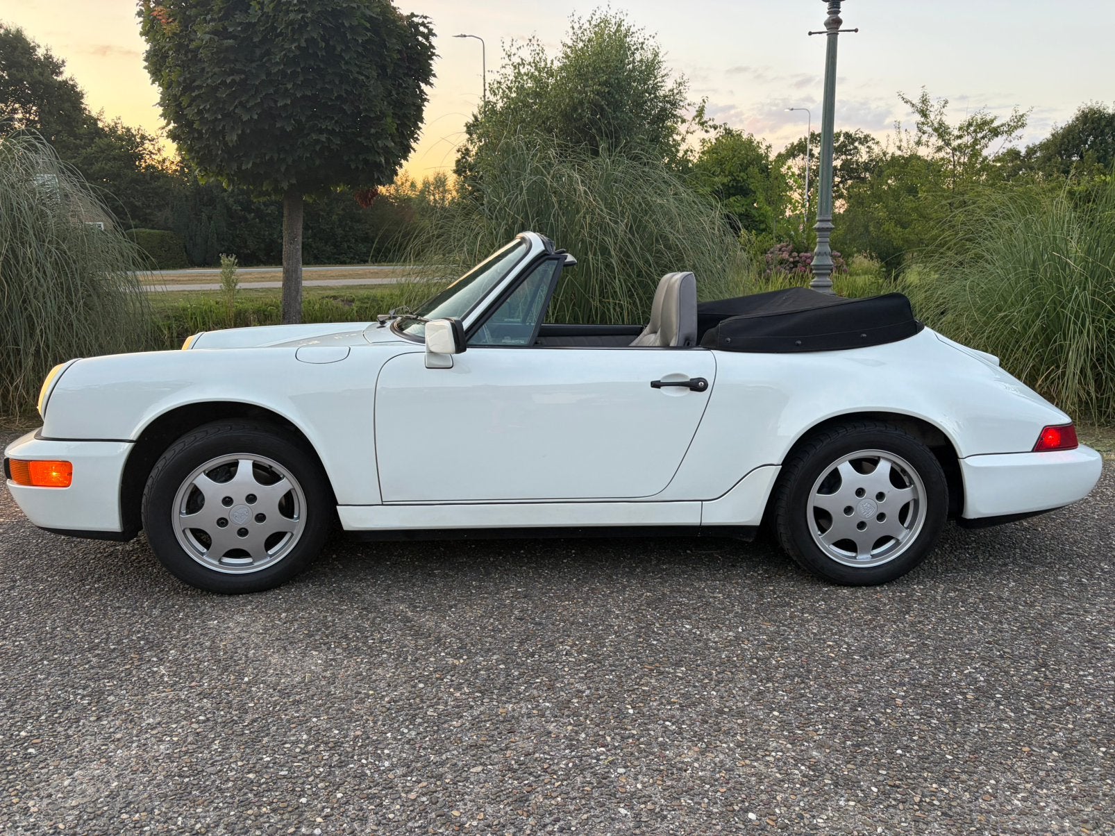 Porsche 964 C2 handbak, Auto's, Achterwielaandrijving, Cabriolet, Wit, Leder