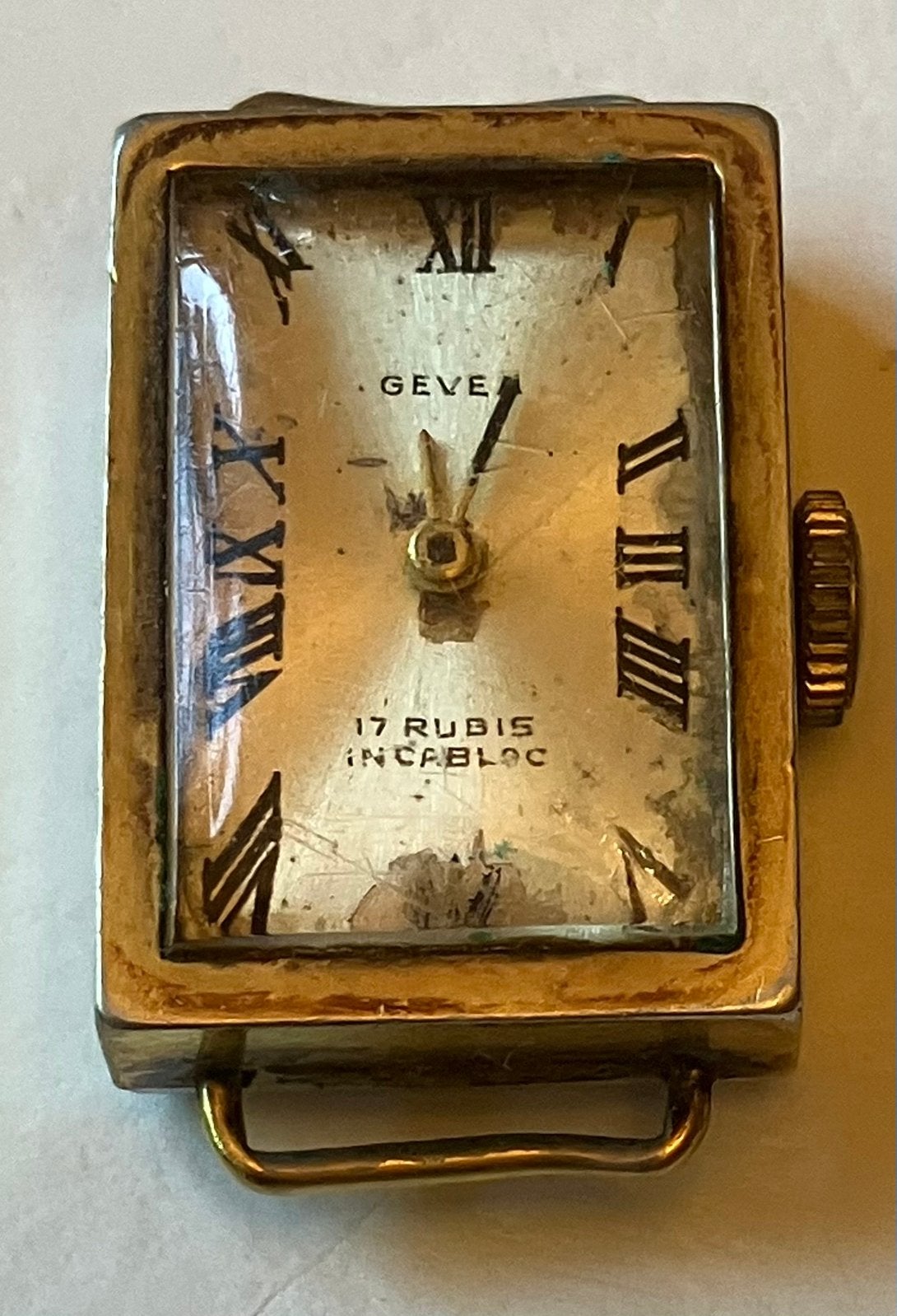 Vergulde horlogekasten zonder bandje, Sieraden, Tassen en Uiterlijk, Horloges | Dames, Overige merken, Gebruikt, Polshorloge, Ophalen of Verzenden