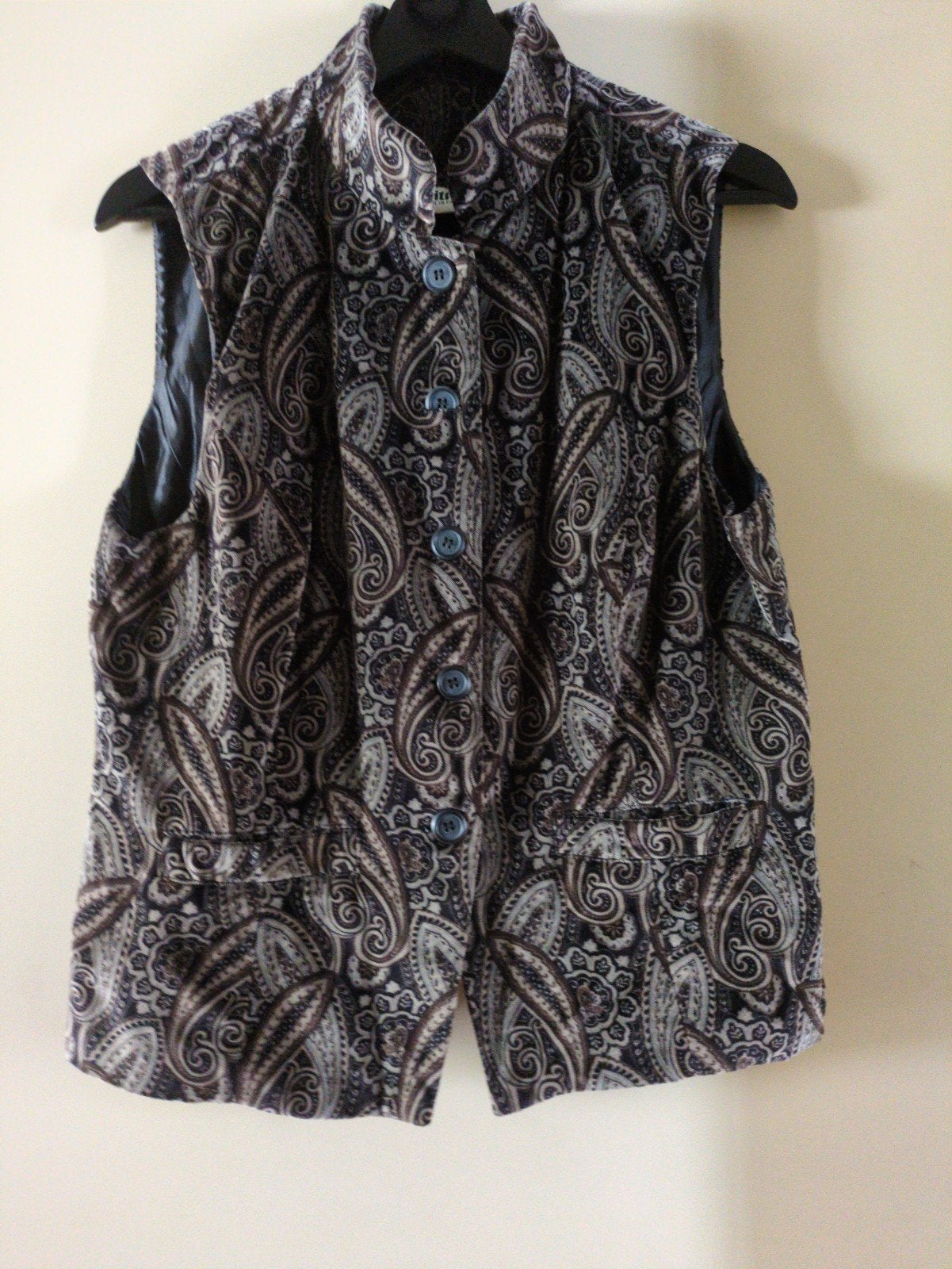Prachtig mouwloos vestje 42. Hippie/Boho Paisley print., Ophalen of Verzenden, Zo goed als nieuw, Maat 38/40 (M)