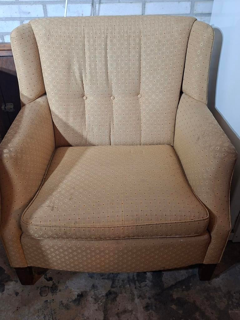 Comfortabele fauteuil, Huis en Inrichting, Fauteuils, Klassiek, Comfortabel, 75 tot 100 cm, Ophalen of Verzenden, Zo goed als nieuw