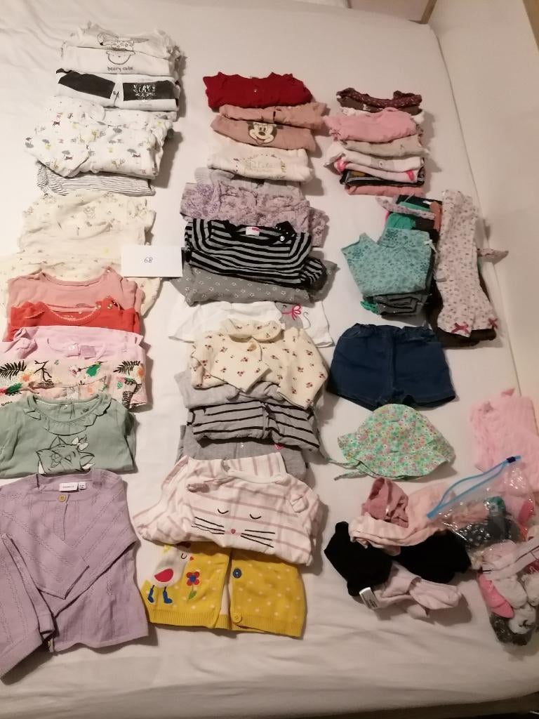 Kledingpakket baby meisje mt68, Ophalen, Gebruikt, Maat 68
