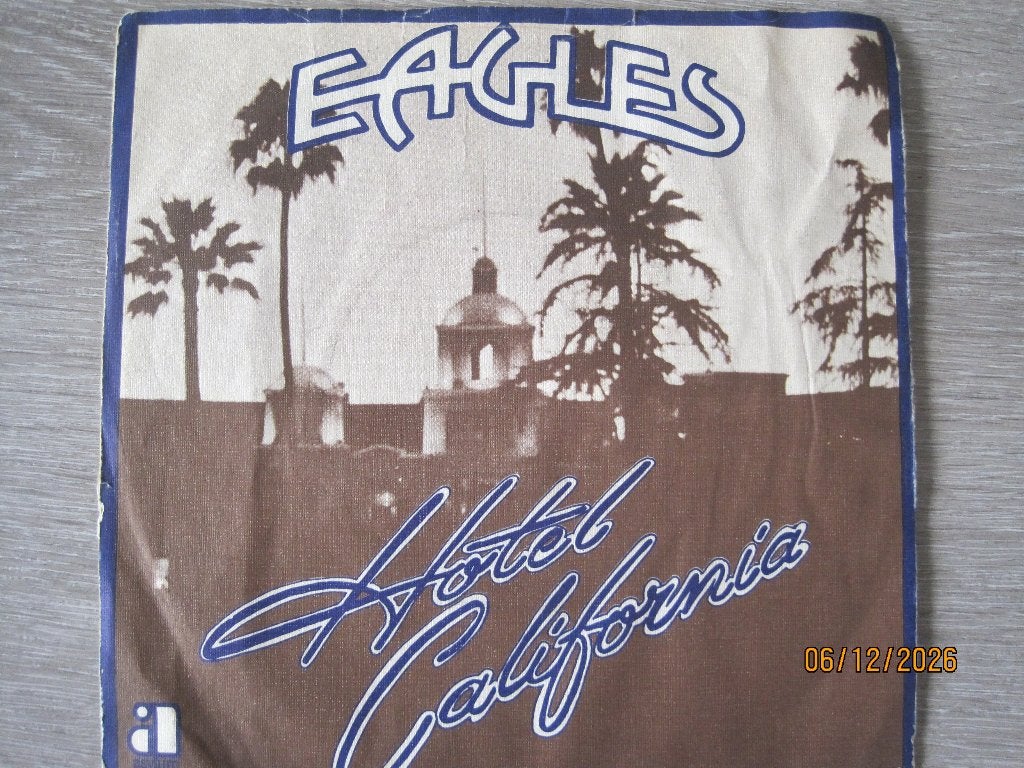 Eagles  -  Hotel California, Gebruikt, Fotohoes, 7 inch, Single