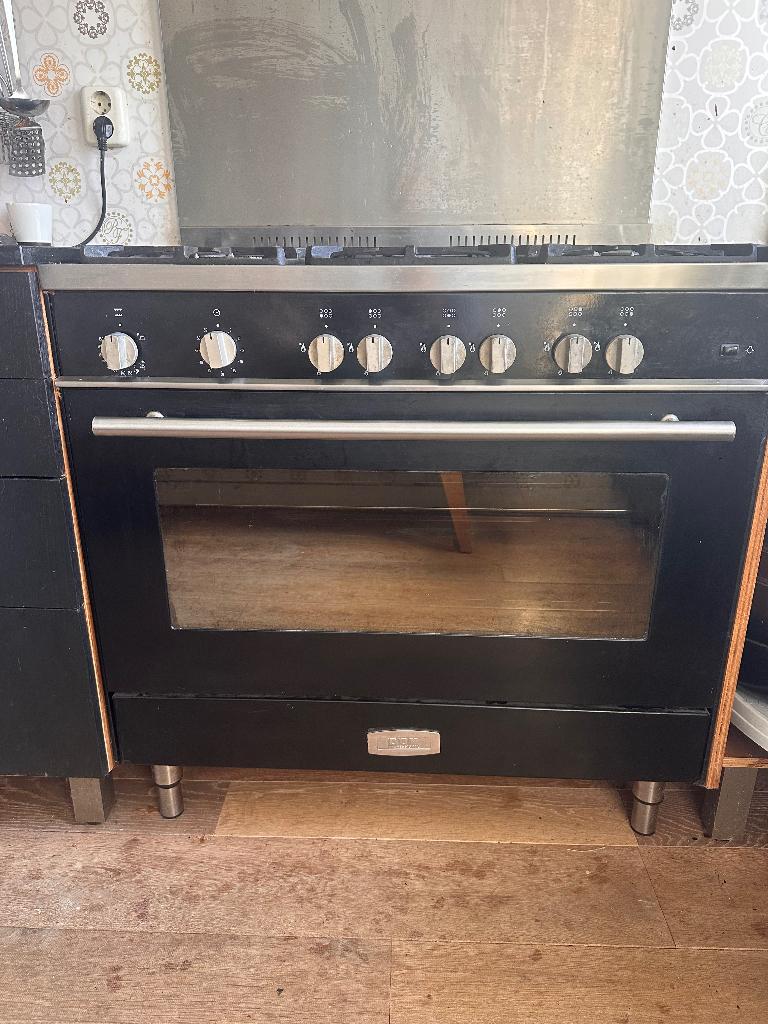 Gasfornuis 90cm, Witgoed en Apparatuur, Fornuizen, Ophalen, Gebruikt, 60 cm of meer, Grill