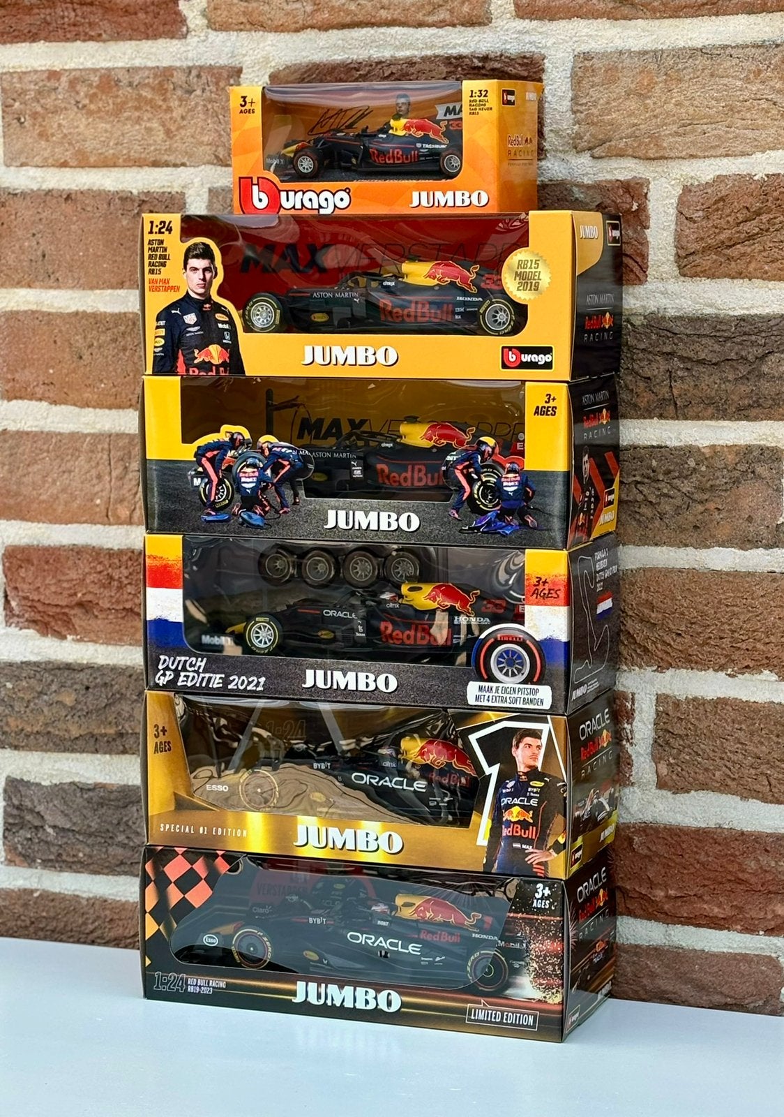 Max Verstappen Bburago Jumbo Limited Edition collectie, Ophalen of Verzenden, Nieuw, Auto, Bburago