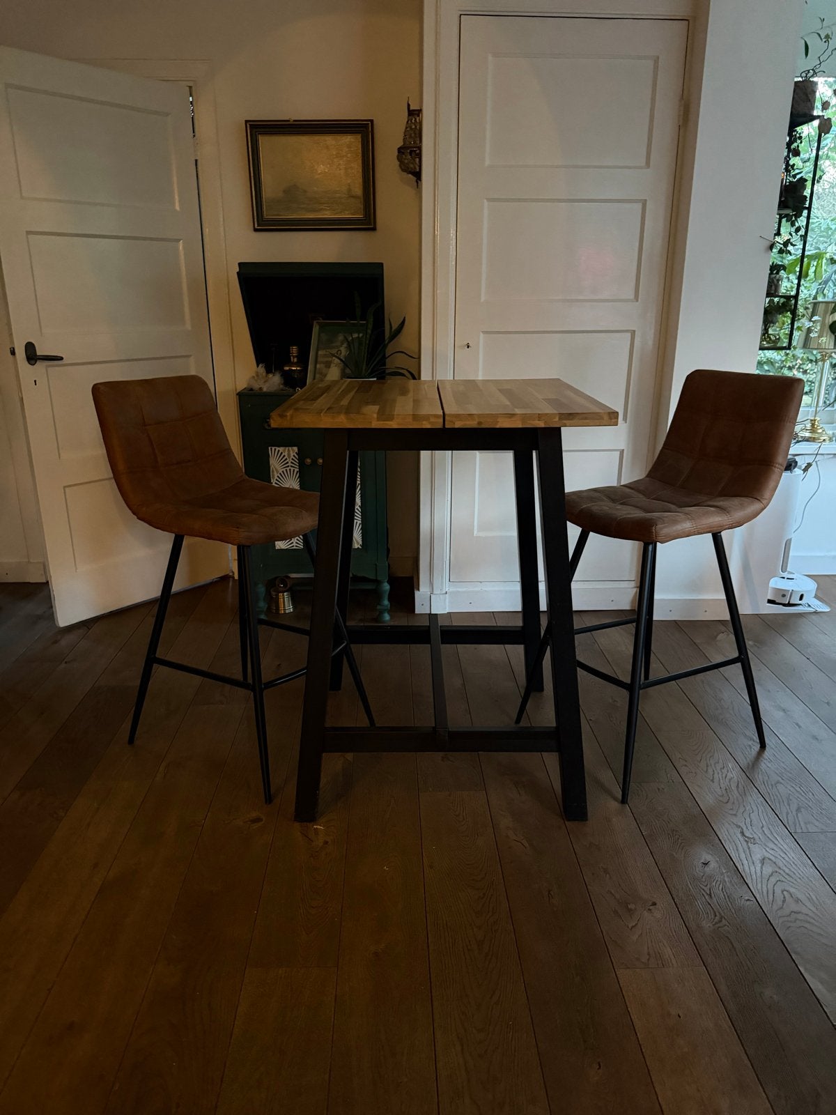 IKEA Bartafel met twee krukken, Ophalen, Gebruikt, Hout