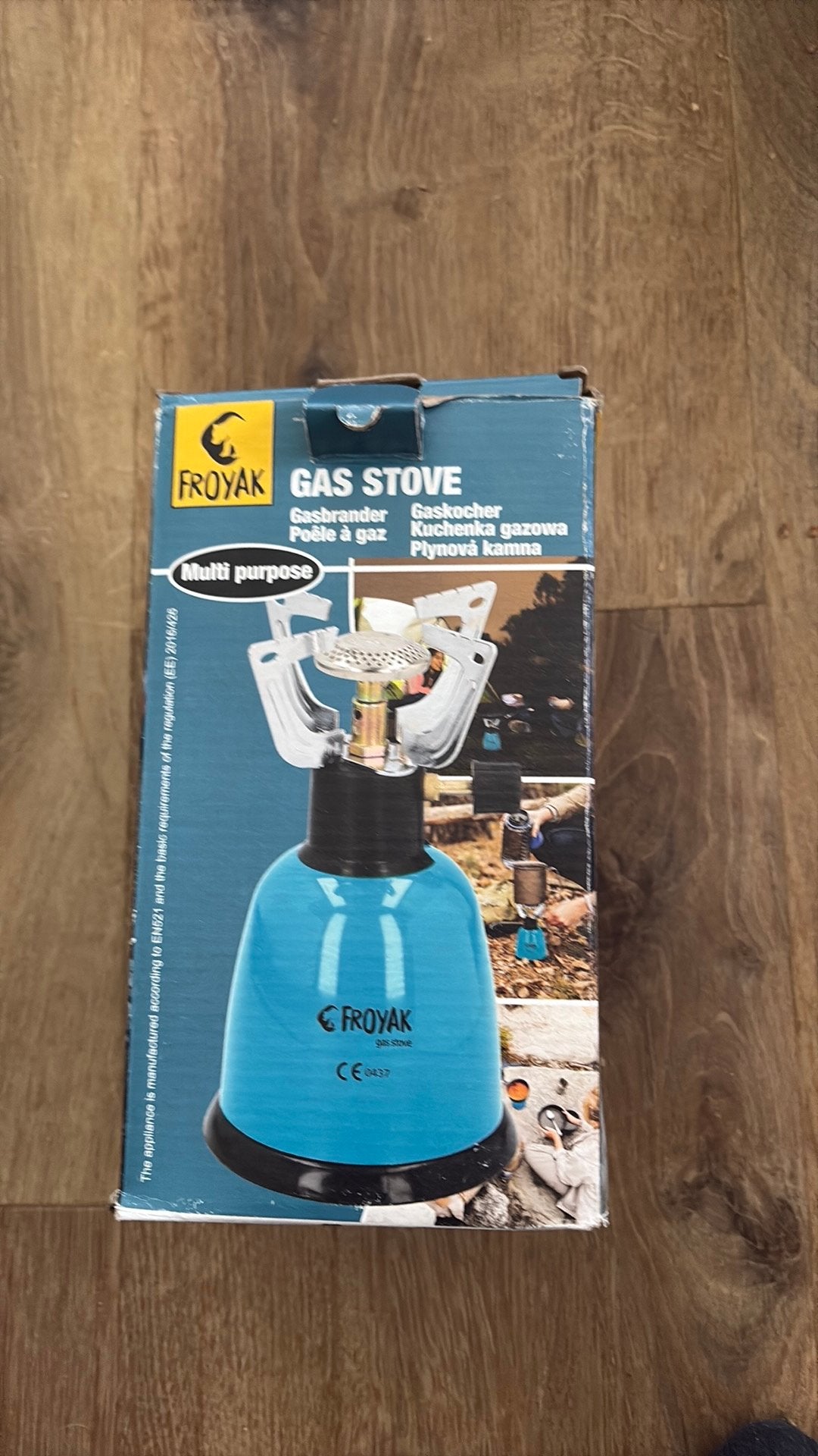 Camping gasbrander Froyak, Ophalen, Gebruikt