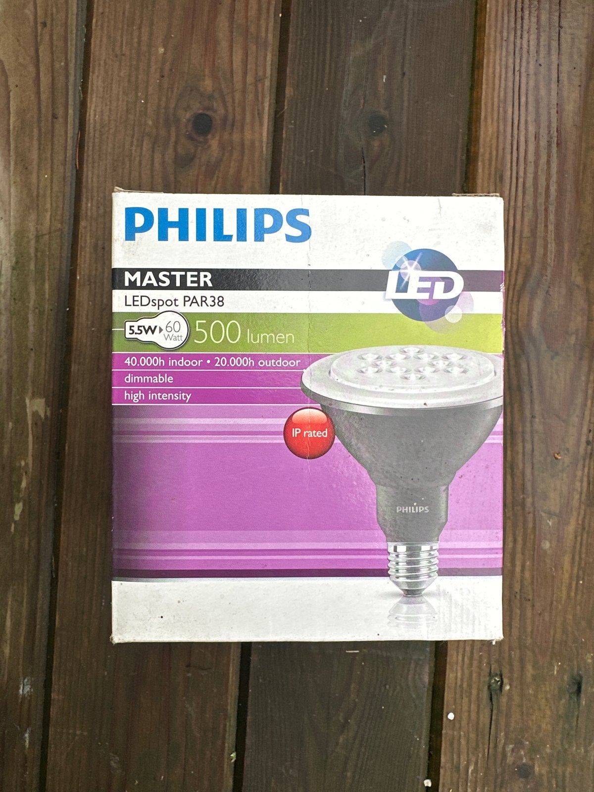 Philips Master LEDspot PAR38 5.5W (60W) 500 lumen dimbaar, Dimbaar, Ophalen of Verzenden, Nieuw, Philips