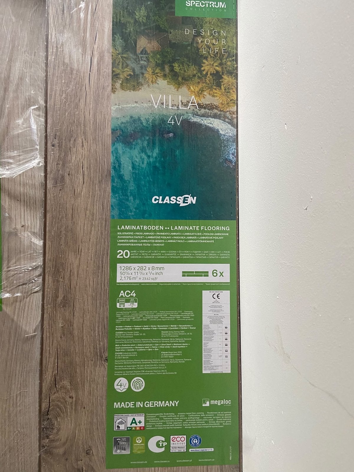 Classen Lozano Oak Laminaat + Geluidsreducerende Ondervloer, Ophalen, 50 tot 150 cm, Nieuw, 10 m² of meer
