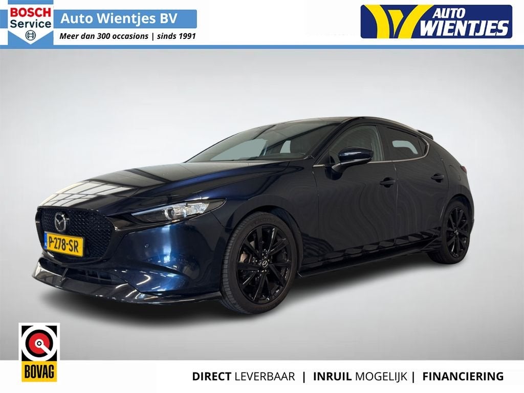 Mazda 3 2.0 e-SkyActiv-X M Hybrid 186 Luxury AeroSport | HUD, Auto's, Mazda, Bedrijf, Te koop, ABS, Achteruitrijcamera, Adaptive Cruise Control