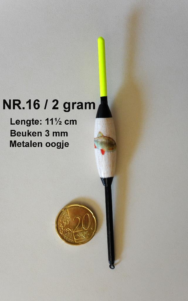 KARPERDOBBER HANDBUILT NR. 16 / 2 gram, Ophalen of Verzenden, Nieuw, Dobber of Lood