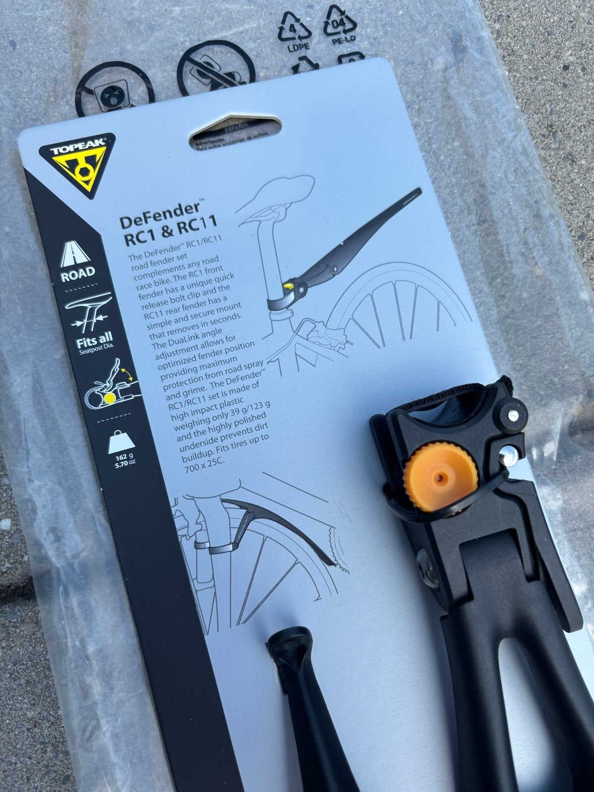 Topeak DeFender RC1 & RC11 Spatbordset voor racefiets, Ophalen, Nieuw