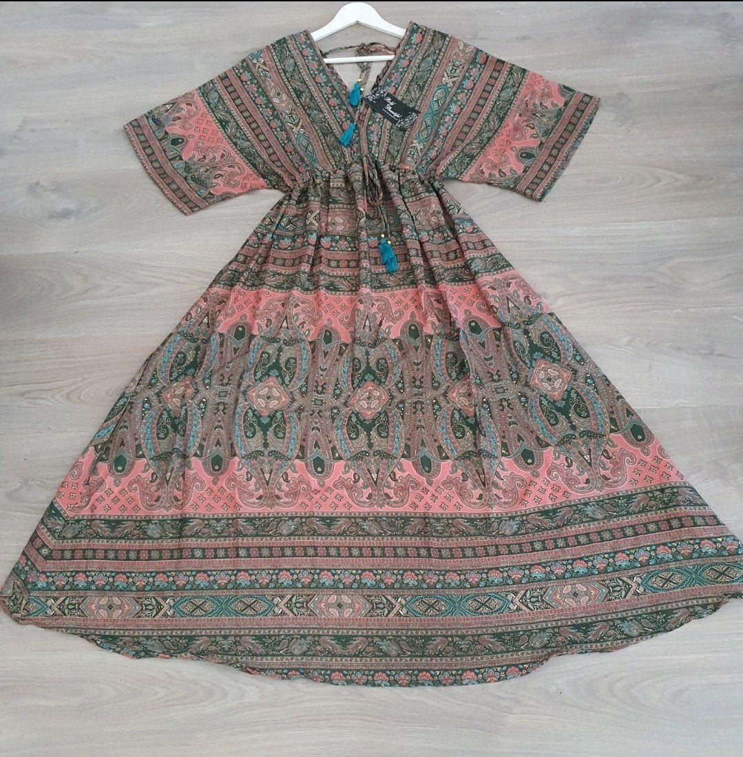 Boho ibiza jurk, Ophalen of Verzenden, Nieuw, Maat 38/40 (M), Onder de knie
