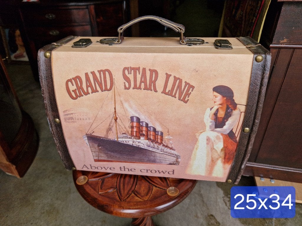 Mooi vintage koffertje, Sieraden, Tassen en Uiterlijk, Hard kunststof, Minder dan 50 cm, Ophalen of Verzenden, Zo goed als nieuw