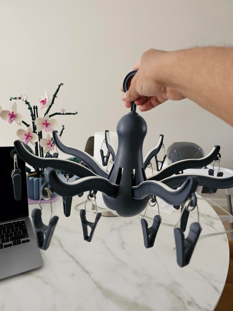 IKEA PRESSA Droogrek met 16 knijpers - Octopus design, Ophalen of Verzenden, Zo goed als nieuw