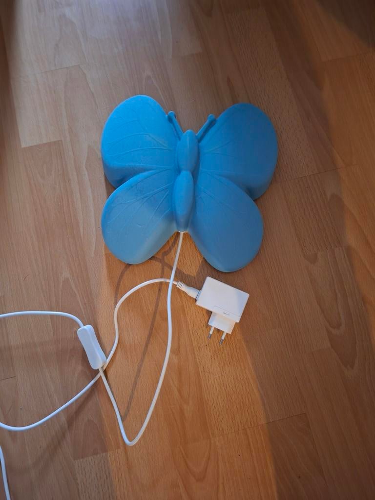 Blauw vlinder LED lampje - Nachtlampje kinderkamer, Ophalen, Gebruikt, Kinderlijk, Speels, Modern