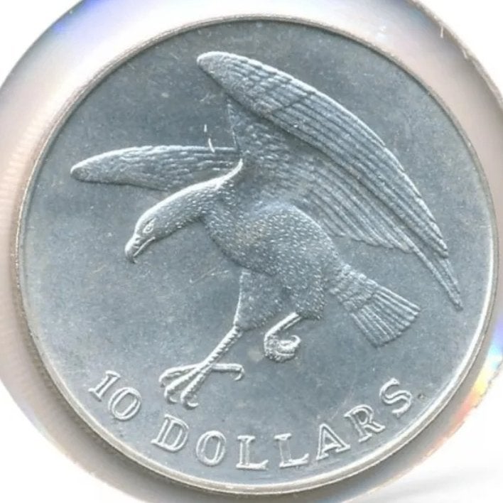 Singapore 10 Dollars 1972, Ophalen of Verzenden, Zuidoost-Azië, Losse munt, Zilver