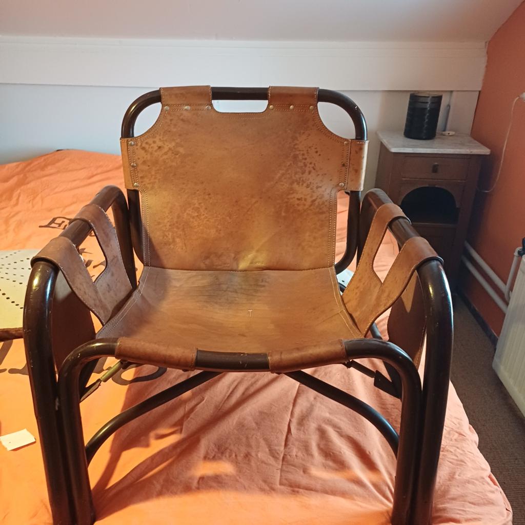 Vintage 'Safari' fauteuil Tito Agnoli voor Bonacina jaren 60, Mid-century Modern, Vintage, Design, Gebruikt, Ophalen of Verzenden