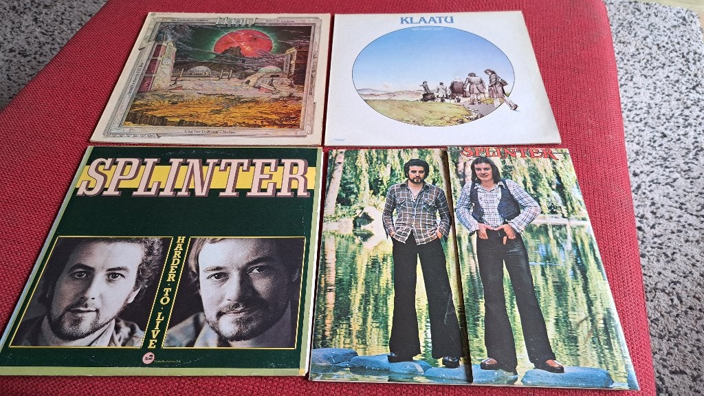 2 Splinter (Dark Horse) 2 Klaatu lp's ( Harrison , Beatles), Ophalen of Verzenden, Gebruikt