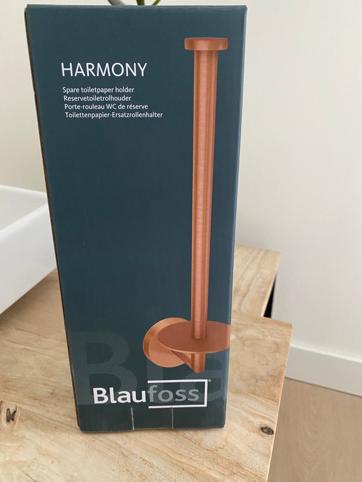 Nieuwe BlauFoss Harmony reserve toiletrolhouder koper, Ophalen of Verzenden, Nieuw, Overige kleuren, Handdoek