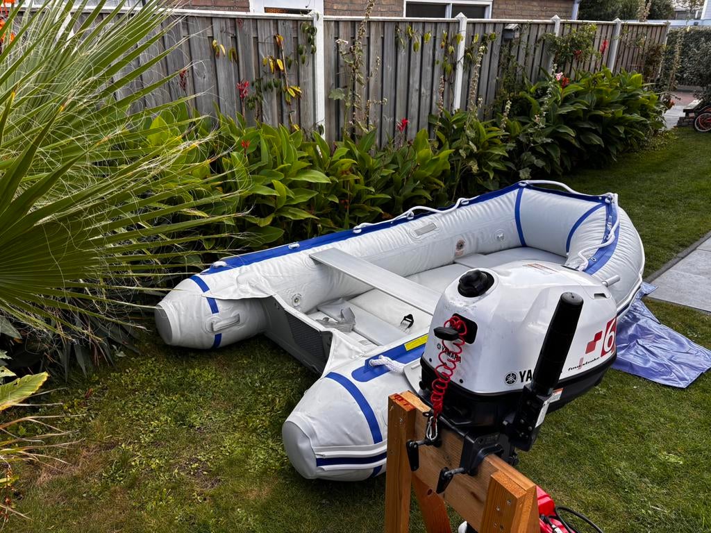 Lodestar NSA300 airdeck rubberboot met Yamaha 6pk 4takt ZGAN, Watersport en Boten, Rubberboten, Ophalen, Airdeck, Benzine, Zodiac