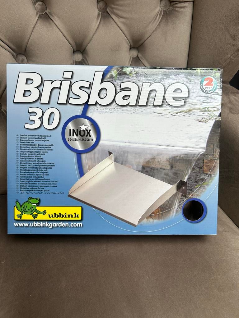 Ubbink Brisbane 30 RVS Overloopelement voor Vijver/Tuin, Ophalen, Nieuw, Rvs