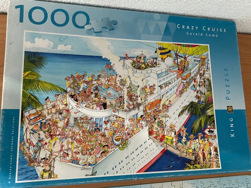 Puzzel King "Crazy Cruise", Ophalen, 500 t/m 1500 stukjes, Gebruikt, Legpuzzel